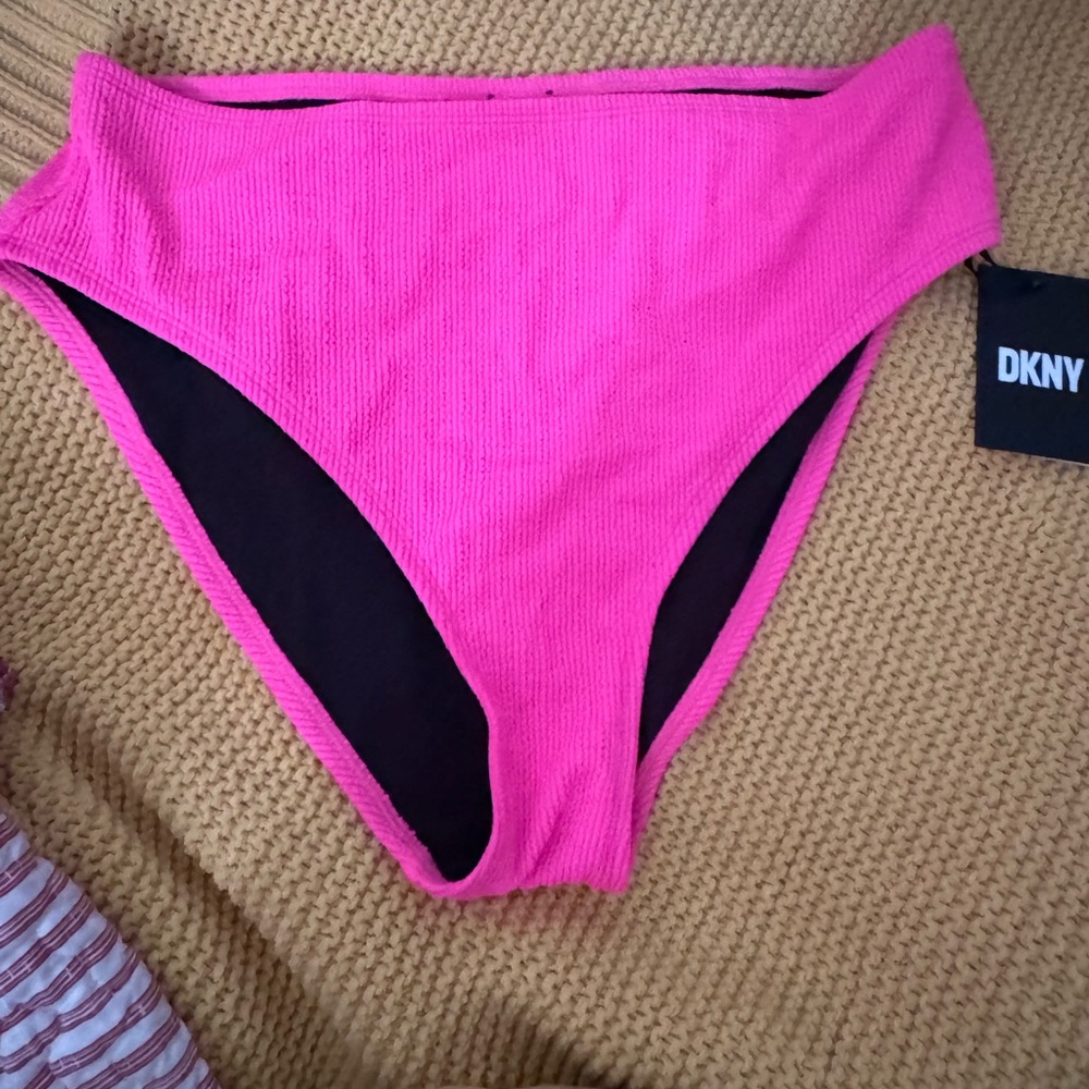 DKNY Black and Pink Swimwear